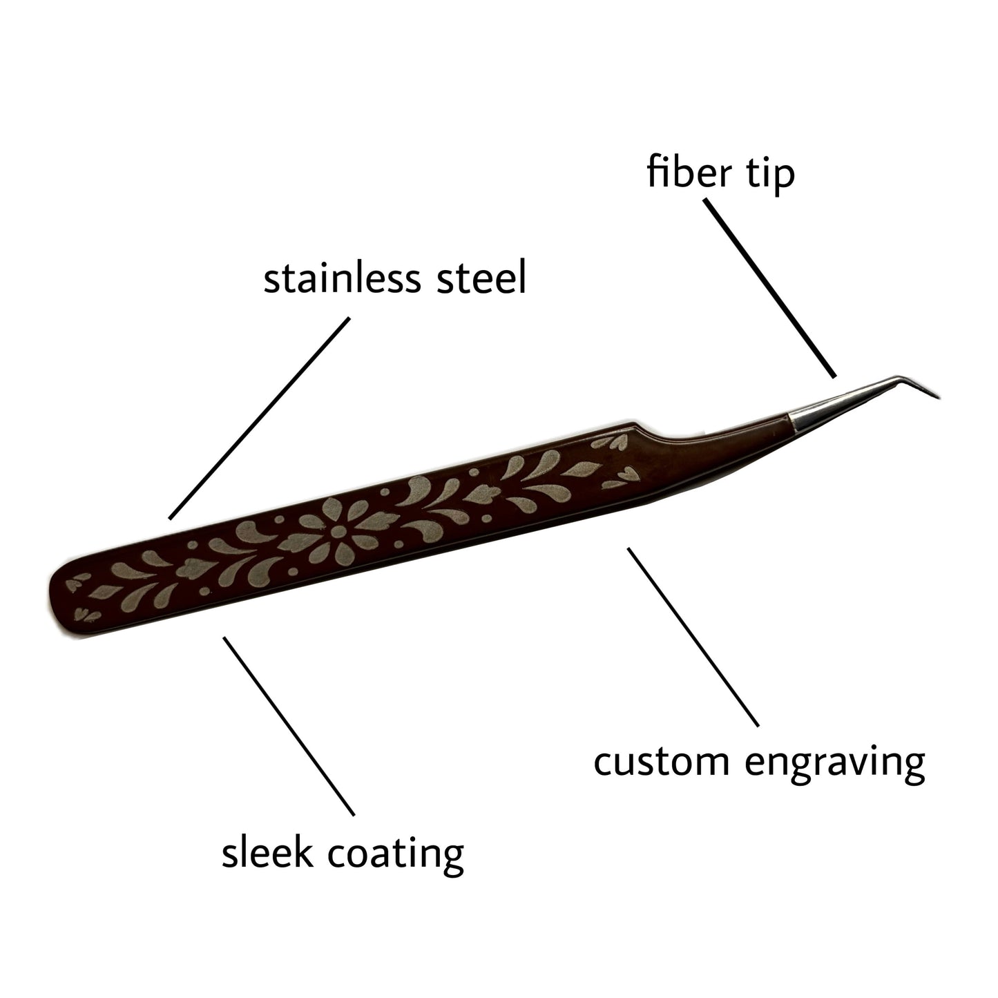 Casa Talavera 45 Degree Tweezer (Fiber Tip)