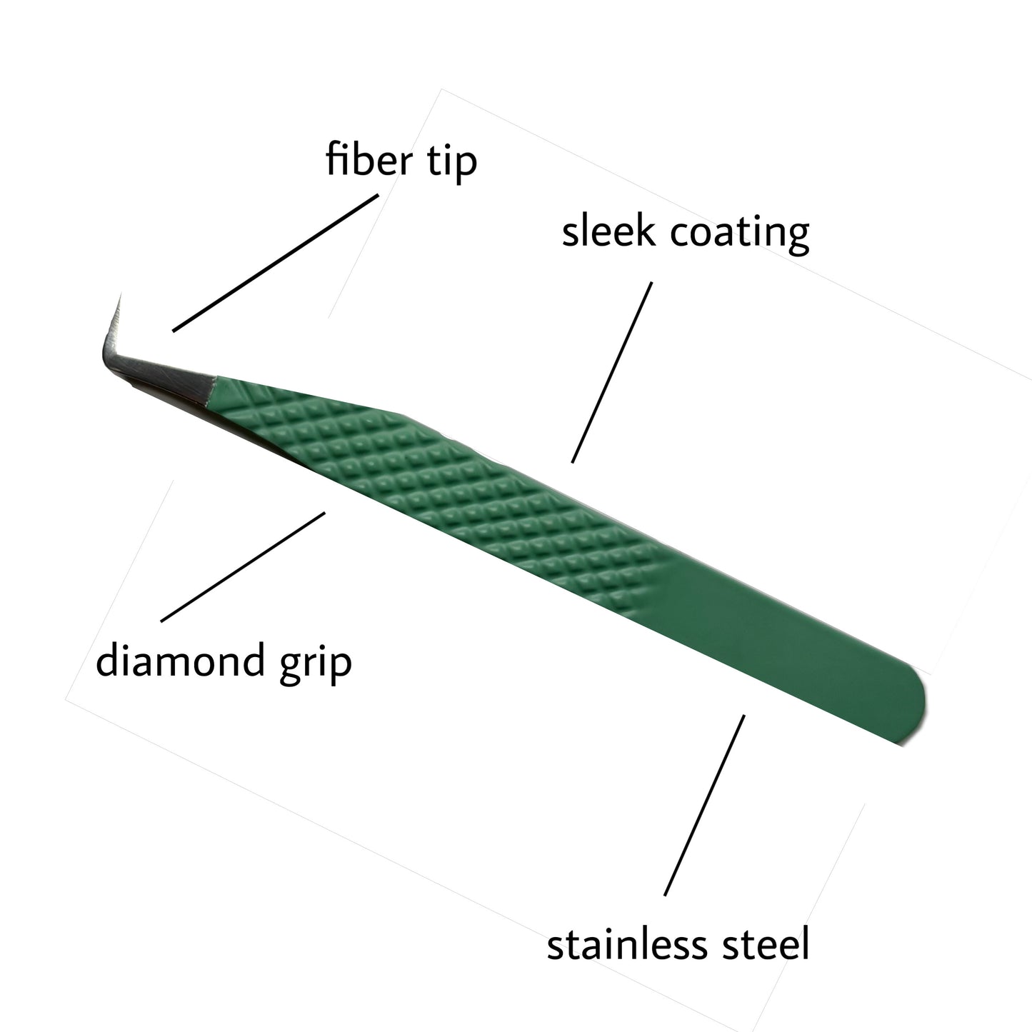 Agave Boot Tweezer (Fiber Tip)