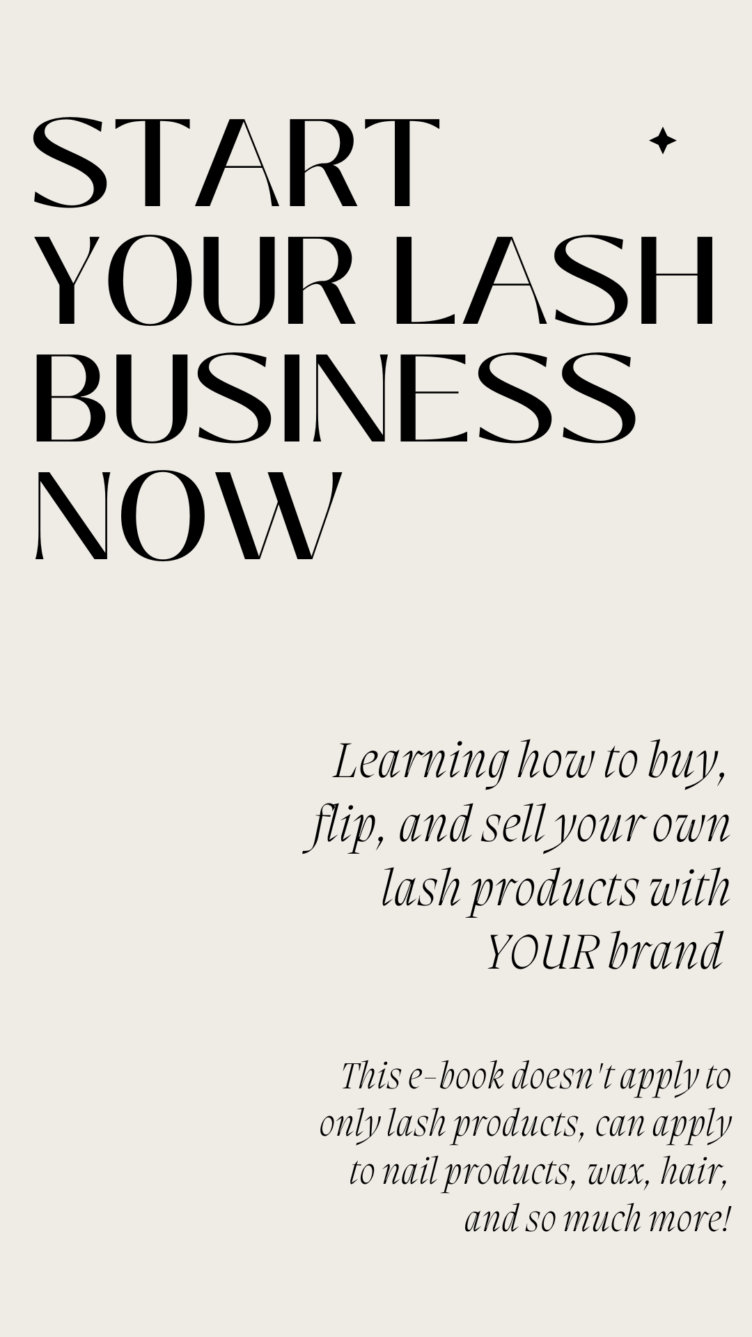 START YOUR LASH BUSINESS NOW